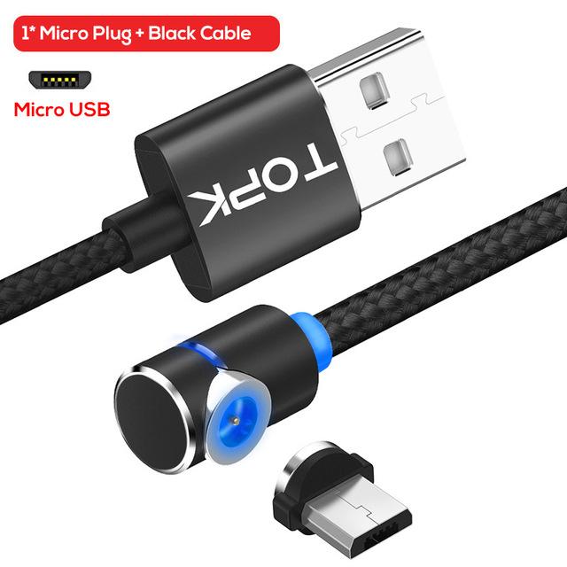 Magnetic Cable Micro Usb Cable 360 Degree Rotate