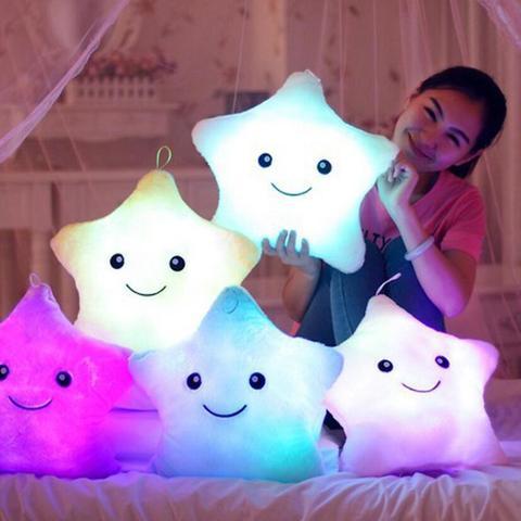 34CM Unique Toy Luminous Pillow Vivid Star