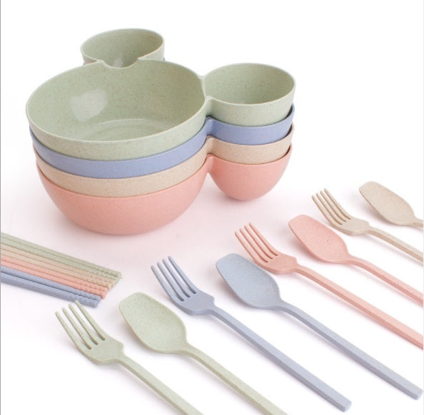 Wheat Straw, Children's Bowl etc Lovely Gift Set