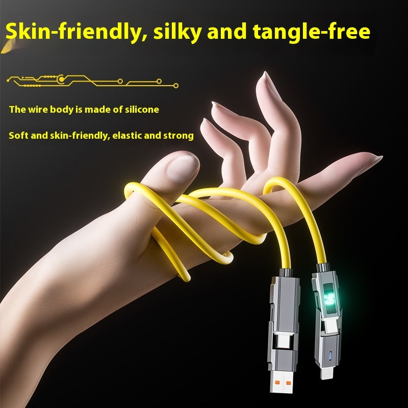 Four-in-one Silicone PD Fast Charge Line