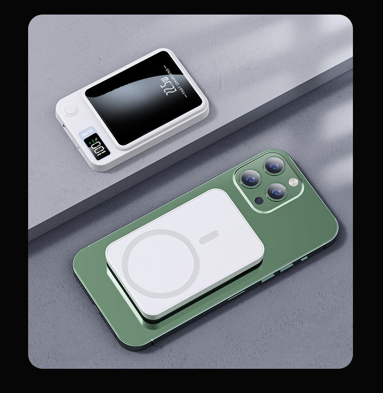 Magnetic Power Bank White