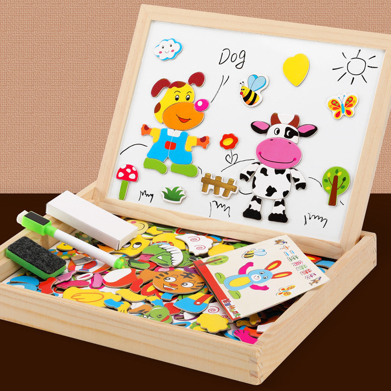 Bwrdd Lluniadu dwy ochr Sidydd Anifeiliaid Magnetig Joypin