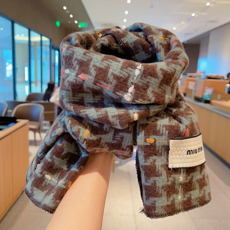 Warm Thick Color Autumn And Winter Children's Scarf
