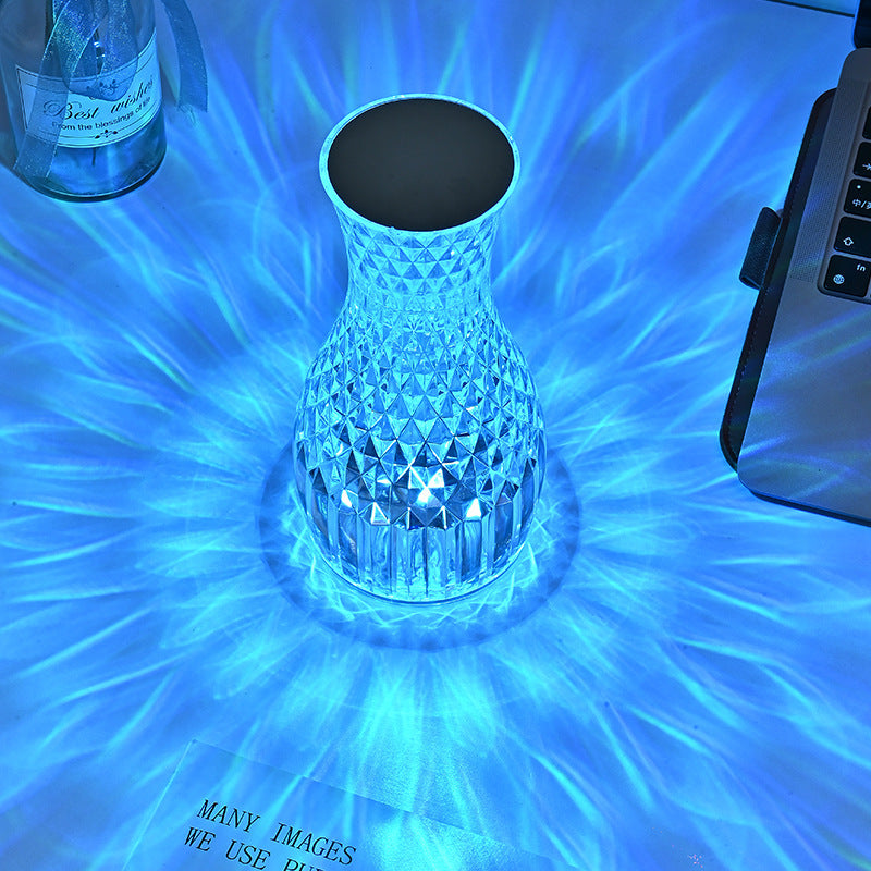 Lamp grisial atmosffer siâp ffiol